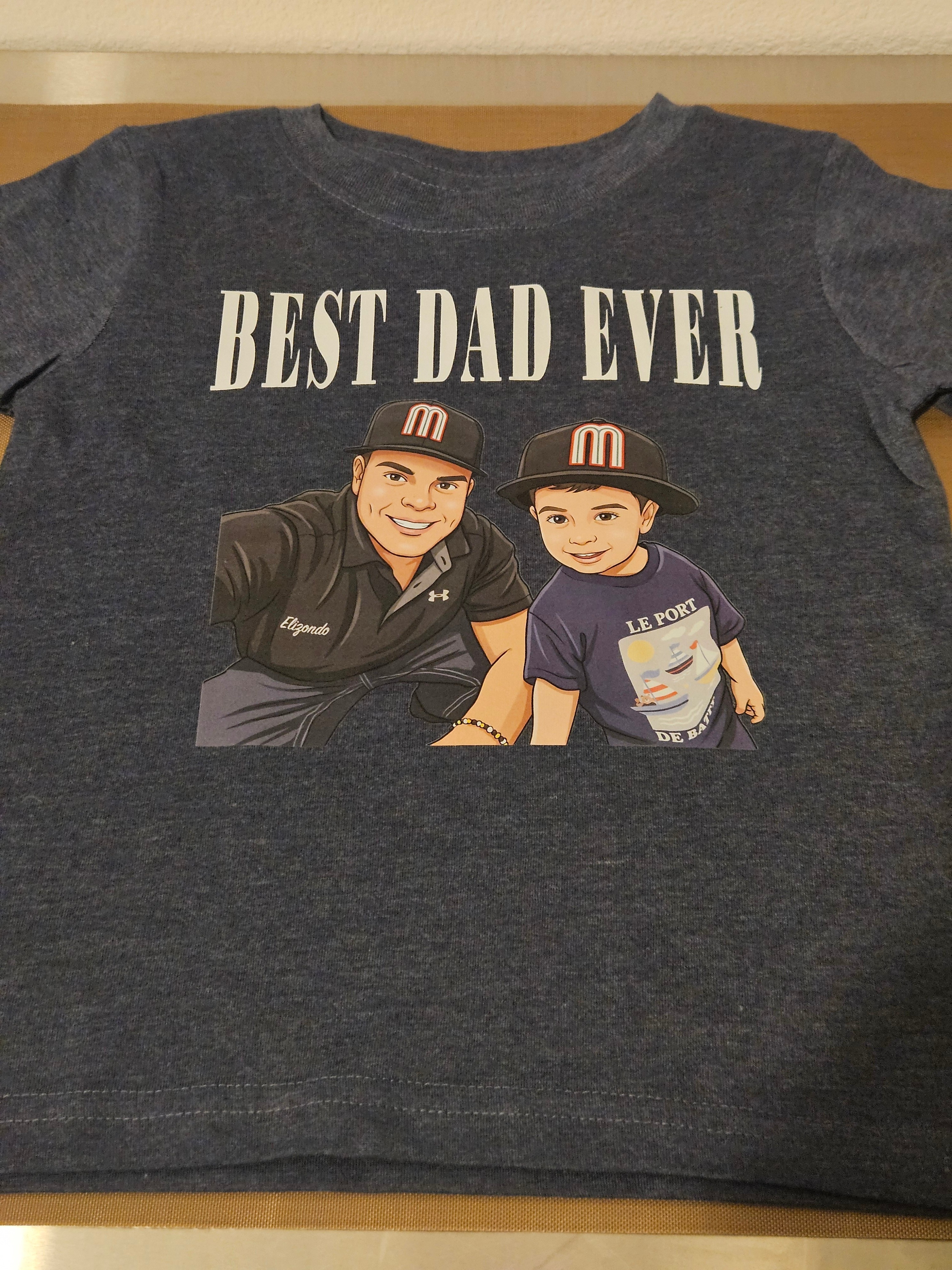 Custom Best Dad Ever toddler tee