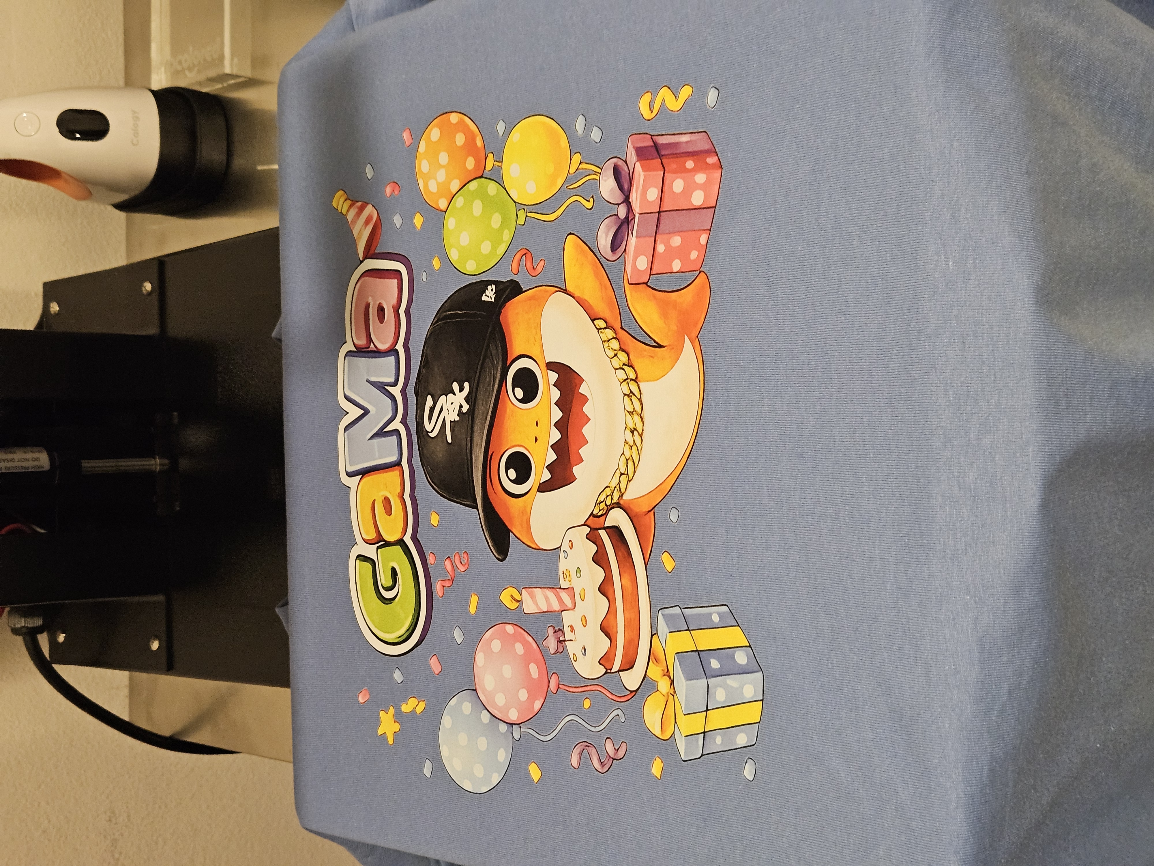 Custom GaMa birthday shark tee